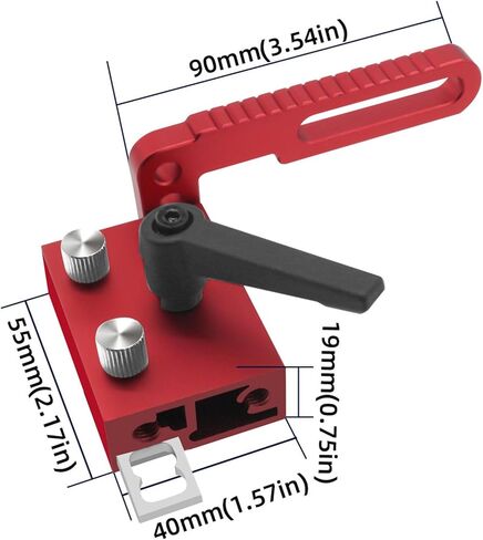 75 نوع سور سورت توقف ، سبيكة الألومنيوم ميتري t التوقف عن الأعمال الخشبية ، توقف يدوي قابلة للتعديل ، إكسسوارات المسار لنظام سياج مقياس الدقة miter in Kuwait