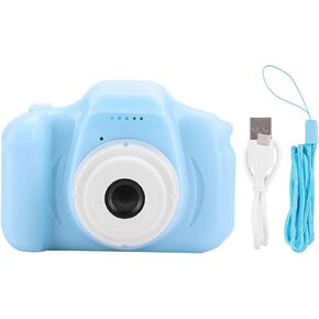 EBTOOLS Kids Digital Video Camera, Portable Mini Children Camcorder Toy with 2.0in IPS Color Screen Harmless to Children's Eyes Gifts for Kids 3 to 10 Year Old (Blue)