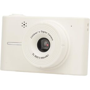 Digital Camera, 40MP 1080P Digital Point and Shoot Camera with IPS Screen for Boys Girls, 8X Zoom Anti Shake Autofocus Vlogging Camera for Travel Party Festivals (White)