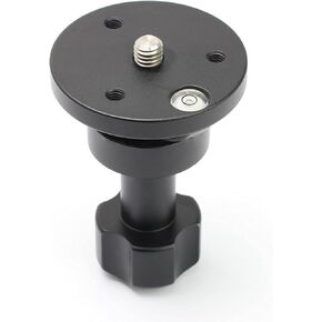 65mm Bowl Adapter,Half Ball Flat to Bowl Adapter Converter with 38 inch Screw for Manfrotto Weifeng Video Tripod Fluid Head DSLR Rig Camera