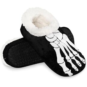 House Slippers for Women Men,Coral Fleece Fuzzy Slippers Socks,Memory Foam Non-Slip Indoor Outdoor Winter Bedroom Shoes