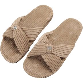 النعال للنساء ذاكرة الرغوة الرغوية crossbonsbles شريحة شبطة أحذية المنزل غرفة نوم مريحة هدية عصرية النعال in Kuwait