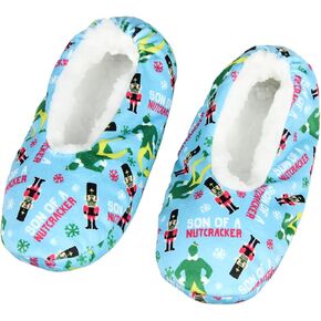 Bioworld Elf Slippers Son Of A Nutcracker Buddy The Elf Slipper Socks with No-Slip Sole For Women Men