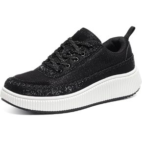 Platform Sneakers for Women Fashion Non Slip Walking Chuny Shoes Platform Shoes Dressy Casual Breathable Lightweight Comfortable Platform Tennis Shoes Womens Zapatos con Plataforma para Mujer