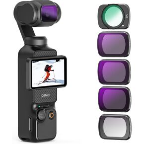 ND Filter Kit for DJI Osmo Pocket 3 Accessories, HD Optical Glass Magnetic Attachment Black Mist, CPL, ND16/ND64/ND256 Filters for Enhanced Photography and Videography Quality