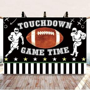Football Backdrop Touch Down Football Sport Party Background for Photography Baby Shower Boy Birthday Football Party Decorations Photo Booth Props (7x5FT: 84x60 inch)