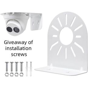 Security Camera Mount Bracket, Heavy-Duty Steel Wall & Ceiling Mount for Indoor Outdoor Use, Universal CCTV & IP Camera Stand, Durable Mounting Bracket for Home & Business Surveillance