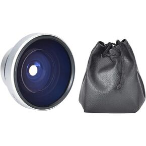 0.25X Super Fisheye Additional Lens for 37mm Caliber Camera Lenses,Suitable for Macro Close Up Shooting 12.5X Macro Lens