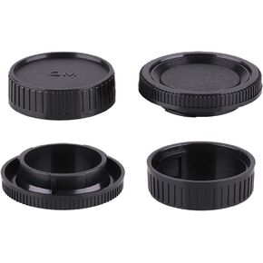 MD Camera Body Cap & Rear Lens Cover Compatible for Minolta Rokkor MD MC SR Mount Camera Lens Cover (2 Pack)