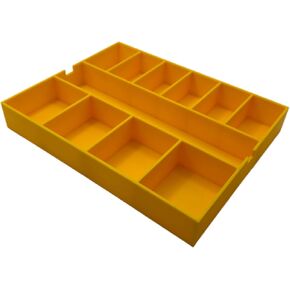 GarageInOrder 3d Printed Impact bit holder insert designed for DEWALT Medium ToughCase (Insert Only) (Black, 13 Compartment)