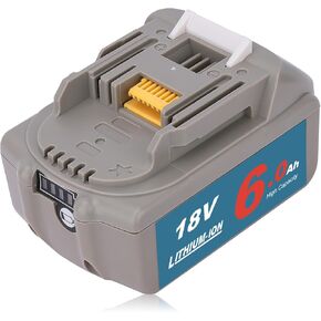 BL1860 Lithium-ion Battery Replacement for 18V Battery Compatible with 18 Volt Battery BL1830 BL1840 BL1850 BL1850B BL1815 BL1860B Cordless Power Tools