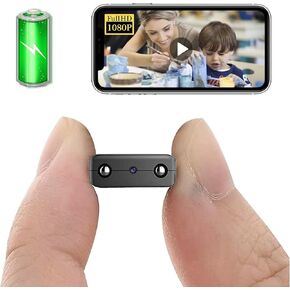 Smallest Wireless Battery Camera HD1080P Spy Camera Hidden Camera For Home Security,Baby Monitor with Night Vision,AIHuman Motion Detection,Remote Viewing for Surveillance Camera with iOS,Android APP