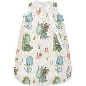 Kigai Baby Sleep Sack Cute Dragon Unisex Wearable Blanket Sleeping Bag Soft Swaddle Transition with 2-Way Zipper