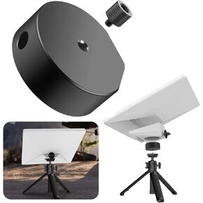 Tripod Adapter for Starlink Mini - AIRYSEE Premium Aluminum Alloy Starlink Mini Travel Tripod Adapter 1/4"~20 and 3/8"~16 Threaded - Starlink Mini Accessories for Tripods and Enhanced Stability (M02)