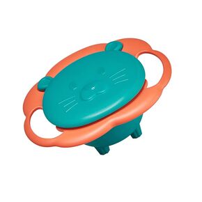 Spill Bowl, Practical 360 Degrees Rotation Durable Magic Bowl for Home Outdoor (Green)