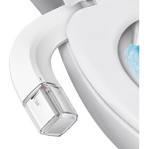 Ultra-Slim Bidet Dual Mode Bidet Attachment for Toilet, Bidet Toilet Seat Attachment with Pressure Controls(Feminine/Posterior Wash),Easy to install Design Non-Electric Bidet