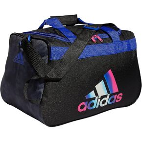 adidas Diablo Small Duffel Bag, Jersey White/Victory Blue/Sonic Fuchsia Purple, One Size