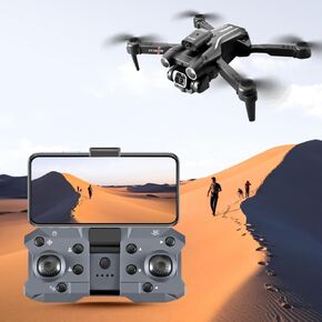 K9 Foldable Drones with 4K Dual Camera, RC Quadcopter for Adults, Quadcopter for Kids Beginners, 4 Way Obstacle Avoidance, Optical Position, One Key Take Off