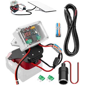 Starlink Mini Battery Adapter Fit for Milwaukee M18 18V Battery, Low Voltage Cutoff Disconnect Switch Module for DIY Projects Outdoor Portable Tool Power Supply Home Emergency, Battery Not Include
