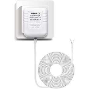 AC 24 Volt Transformer, C Wire Adapter, Compatible with All Versions of Ring Doorbell and Thermostat for Ecobee,Sensi and Honeywell, 315" Long Cable