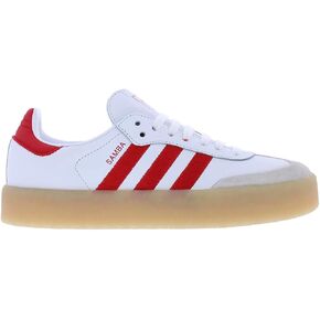 adidas BETSCA/FTWWHT Women's SAMBAE W whiteBetter Scarlet/FTWR White 8.5 US, Wide