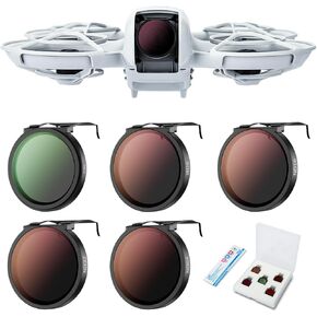 JJC Neo Drone CPL ND Filter Set, CPL ND8 ND16 ND32 ND64 Polarizing Neutral Density Filters Kit for DJI Neo Drone Fly More Combo, Multi Coated HD Optical Glass Filter with Lightweight Aluminum Frame