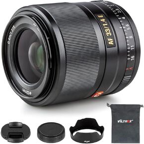 VILTROX 33mm f/1.4 for Sony E-Mount 33mm f1.4 APS-C Autofocus Large Aperture Lens E Mount Cameras Lens for Sony A7II A7RII A7SII A7SIII A7III A7IV A7RV A9 A9II FX3 FX6 ZVE1 A6600 A6500 A6400 A6100