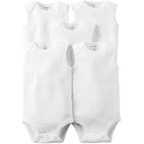 Carter's baby-girls White Multi-pk Bodysuits 126g386