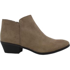 Style & Co. Womens Wileyy Faux Suede Comfort Booties Taupe 7.5 Medium (B,M)