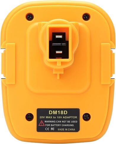 DM18D Battery Converter Compatible with Milwaukee M-18 18V Battery and Compatible with DeWalt 20V Max Li-ion Battery for 18V XRP Cordless Tools (Drills, Sanders, etc), Replaces DCA1820 Adapter in Saudi Arabia