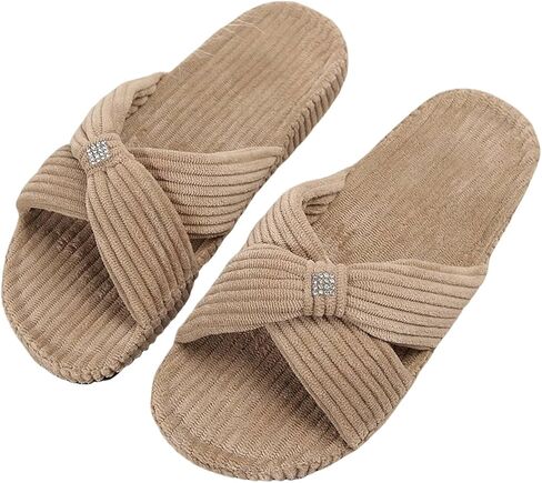 النعال للنساء ذاكرة الرغوة الرغوية crossbonsbles شريحة شبطة أحذية المنزل غرفة نوم مريحة هدية عصرية النعال in Kuwait