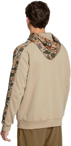 Under Armour Men’s Rival Fleece Camo Blocked Hoodie | Ultra-Soft Cotton Blend Hoodies for Men with Kangaroo Pocket in Kuwait