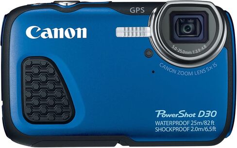 Canon PowerShot D30 Waterproof Digital Camera, Blue (Renewed) in Saudi Arabia