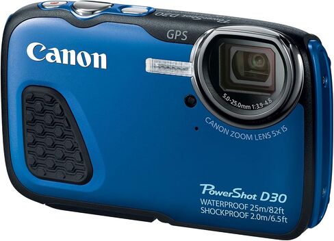 Canon PowerShot D30 Waterproof Digital Camera, Blue (Renewed) in Saudi Arabia