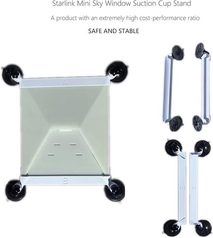 Starlink Mini Suction Cup Mount for Sunroof/Window/Roof - Starlink Mini Mount for Car, Suction Cup Stand，starlink Mini car Mount,Portable Starlink Mounting Kit for Stable Internet on The Go in Saudi Arabia
