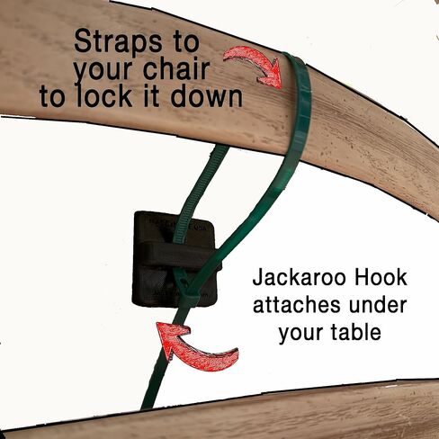 خطافات Jackaroo - كراسي المطبخ إثبات للأطفال ، قفل كرسي ، مجموعة من 4 ، منع التسلق ، ووقف الأطفال من جر الكراسي ، ومنع التحول والإصابة ، وإغلاق كراسي المطبخ ، وكراسي المطبخ. in Kuwait