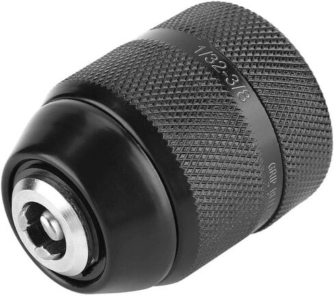 محول تشاك الحفر الكهربائي 3/8-24UNF تشاك حفر بدون مفتاح ، خيط تشاك يدوية بدون مفتاح 0.8-10 مم (1/32-3/8 " in Kuwait