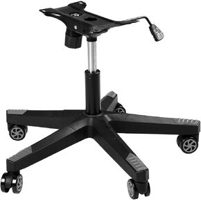 Frassie 28 inch Nylon Gaming Chair Base Replacement with Bottom Plate Stand Cylinder, 5 Casters (Black)