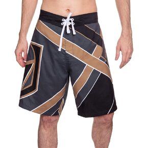 Calhoun Men's Officially Licensed NHL Diagonal Lines Boardshorts
