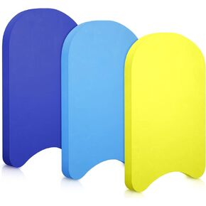 3 Pcs EVA Foam Swimming Kickboard Water Pool Training Swimming Aid Swim Board with Non Slip Edges for Adults Kids Beginner Swimmers Float Exercise Equipment, 3 Colors