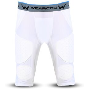 Gladiator Youth & Adult Football Girdle for Men's & Boy's, 7 Padded Integrated Football Pads with Hip, Tail, Thigh Pads and Cup Pocket