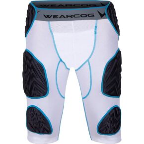 Rival Youth & Adult Football Girdle for Men & Boy's, 7 Padded Integrated Football Pads with Hip, Tail, Thigh Pads and Cup Pocket