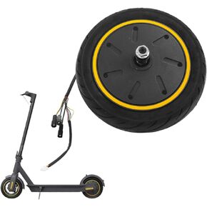 350W Electric Scooter Hub Motor, 9.8 Inch Waterproof Electric Scooter Wheel Motor Conversion Kit with Pneumatic Tyres, Compatible with Ninebot MAX G30 Electric Scooters