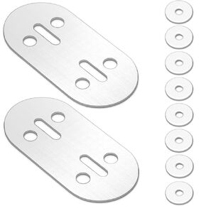 Boat Cleat Backing Plate,Stainless Steel Backplane,Marine Dock Cleat Backplane,Fixing Cleat Stainless Steel Panels,Boat Cleat Repair Plate,Reinforced Backing Plate,For Boat Cleat,Dock Cleat,Pack of 2