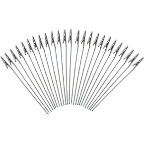 Yansanido Set of 50 Metal Wire Alligator Clamp 6 Inch Long-Tailed Alligator Iron Clip Clasp Clamp Standfor DIY Card Photo Memo Clip Holder (6inch-50pack)
