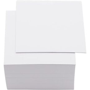 White Sticky Notes Holder, 3x3 Inch Memo Holder, Sticky Notes Cube Dispenser, PS Notepad Organizer for Home and Office Desk Organization