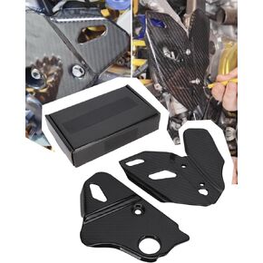 Motorcycle Real Carbon Fiber Frame Guards Protection For DRZ400S/R/SM 2000-2017 Dirt Bike, BLACK