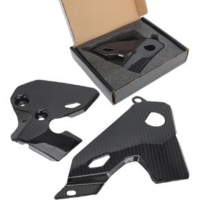 Motorcycle Real Carbon Fiber Frame Guards Protection For WR250R/X 2007-2017 Dirt Bike, BLACK