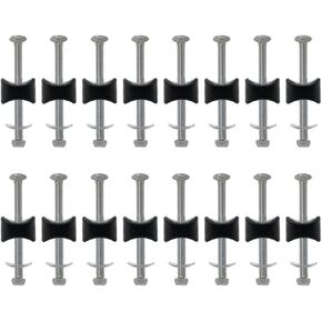 16 Pack 8mm x 94mm Trampoline Screws Steel Trampoline Screws Long Screw Trampoline Replacement Parts Trampoline Accessories Enhance Trampoline Stability