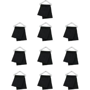 10PCS Trampoline Accessories Trampoline Triangle Buckle Trampoline Mat Parts Replacement Repair Supplies, Black